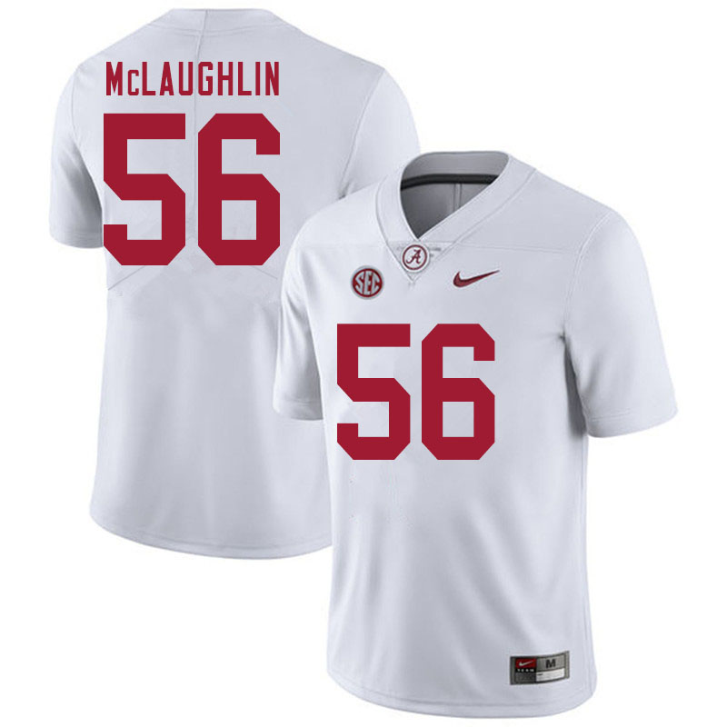 Alabama Crimson Tide Men's Seth McLaughlin #56 White NCAA Nike Authentic Stitched 2020 College Football Jersey BY16G34RL